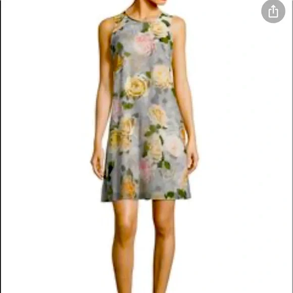 Calvin Klein | Dresses | Calvin Klein Floral Print Chiffon Midi Dre |  Poshmark
